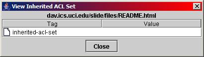 View Inherited ACLs Dialog